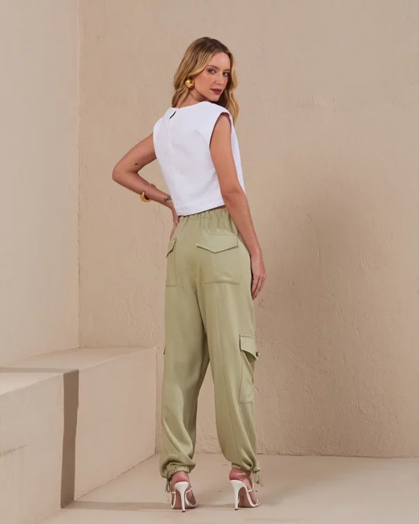 Calça Cargo Texturizada - Image 8